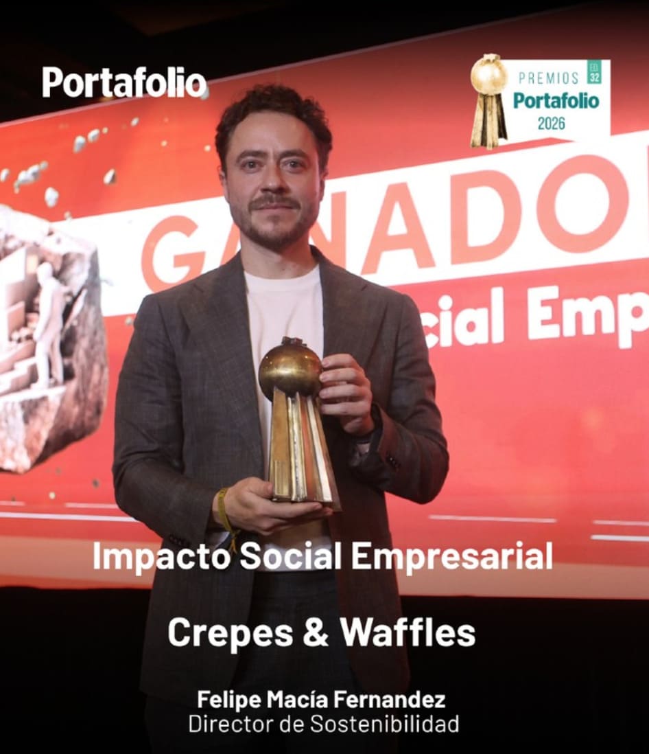 Ganador en la categoría Impacto Social Empresarial: Crepes & Waffles